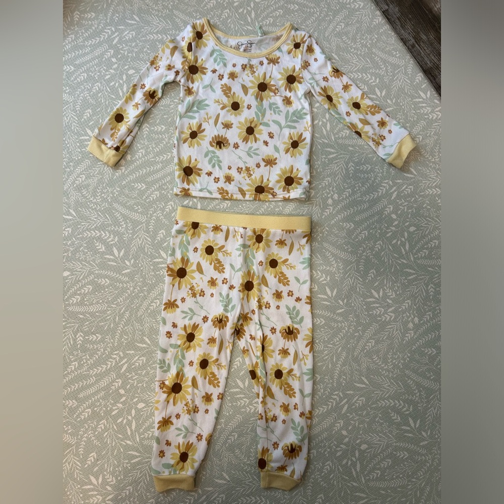 Jessica Simpson Sunflower toddler pjs